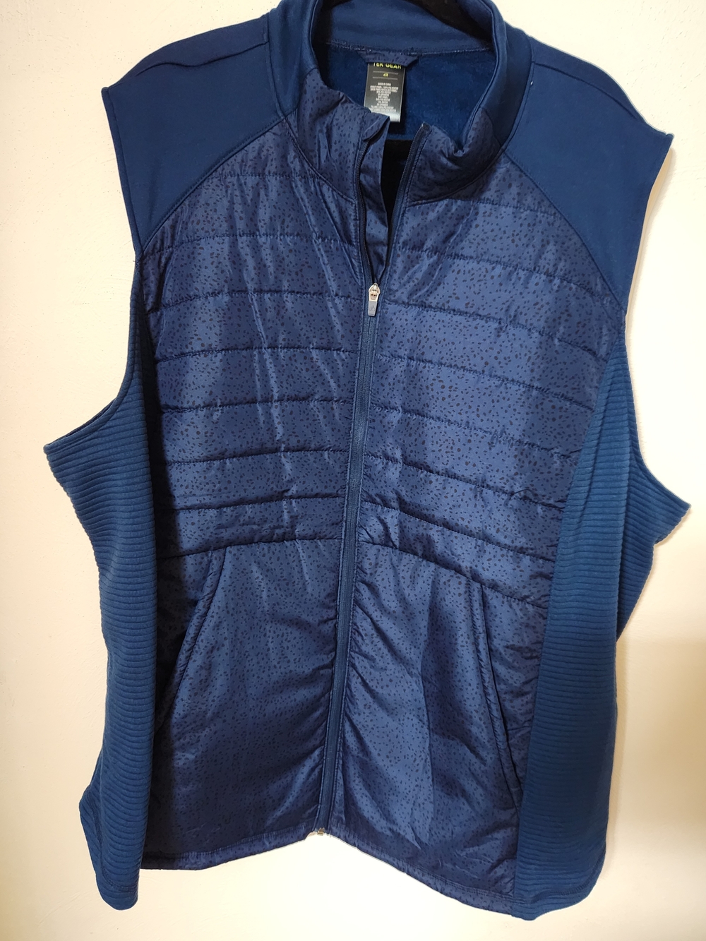 Tek Gear Blue Spotted Vest Size 4X